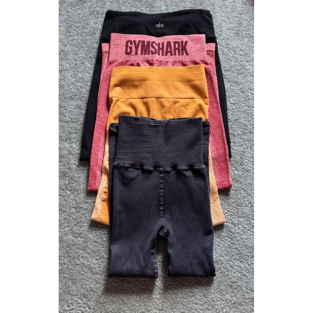 Lot Of 4 Activewear Leggings Women’s Size XS/S Free People Gymshark Alo